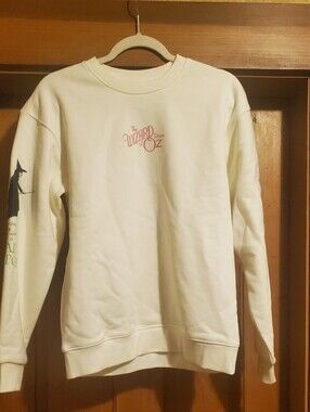 The Wizard of Oz Cream Graphic Crewneck Sweater Sphere Womens Xs